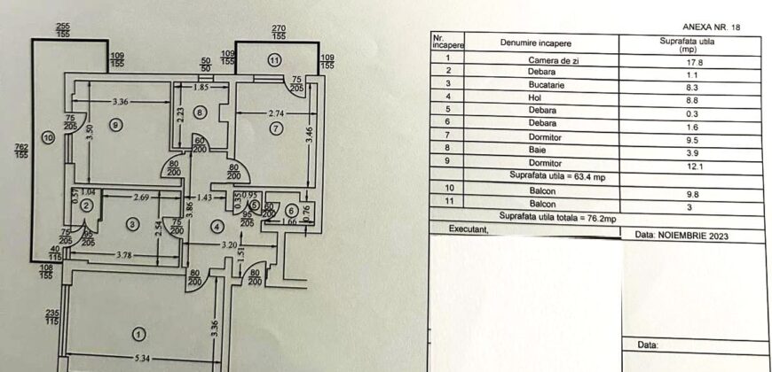 Apartament 3 camere decomandat, două balcoane – Bulevardul București, Ploiești