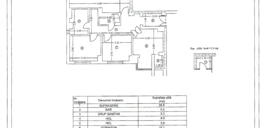 Vanzare apartament 3 camere 84 mp Caraiman / Bld Republicii Ploiesti